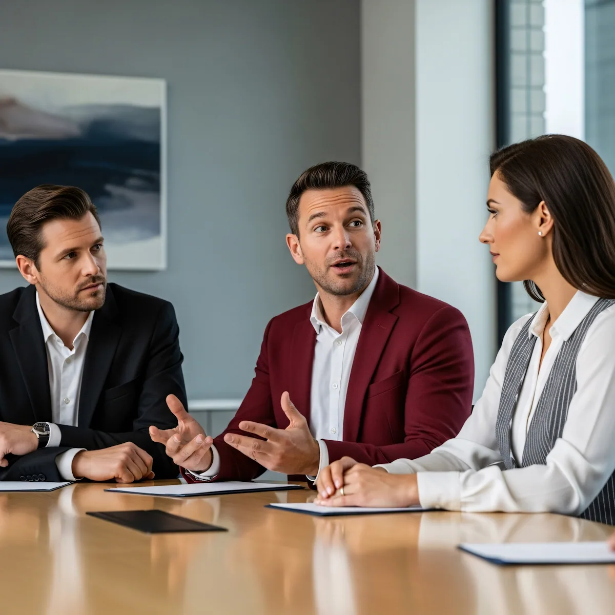 Healthcare team discussing a concern or complaint